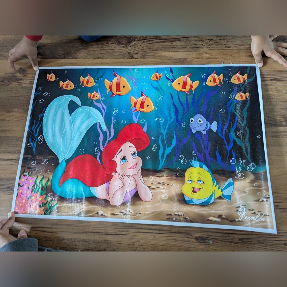 New Colorful Mermaid and Fish Poster